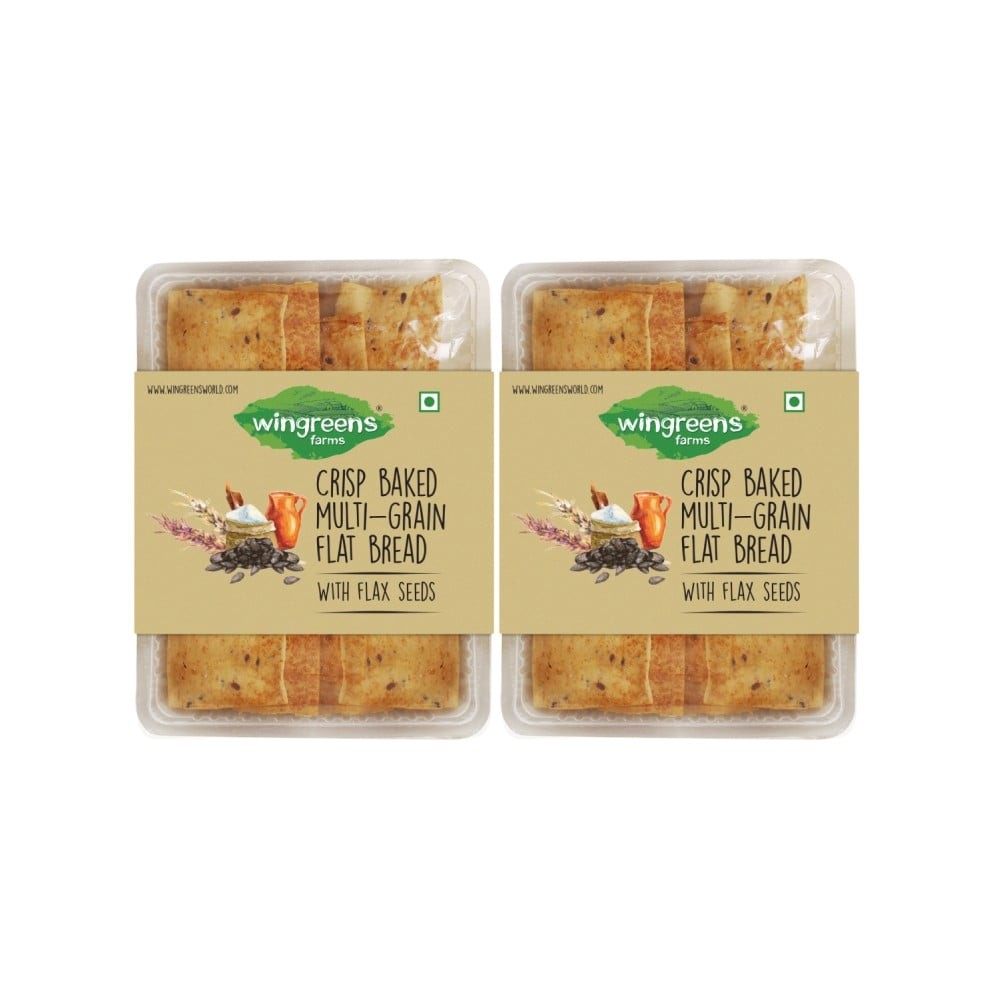 Wingreens Farms Multigrain Baked Flat Bread Sticks - Pack of 2
