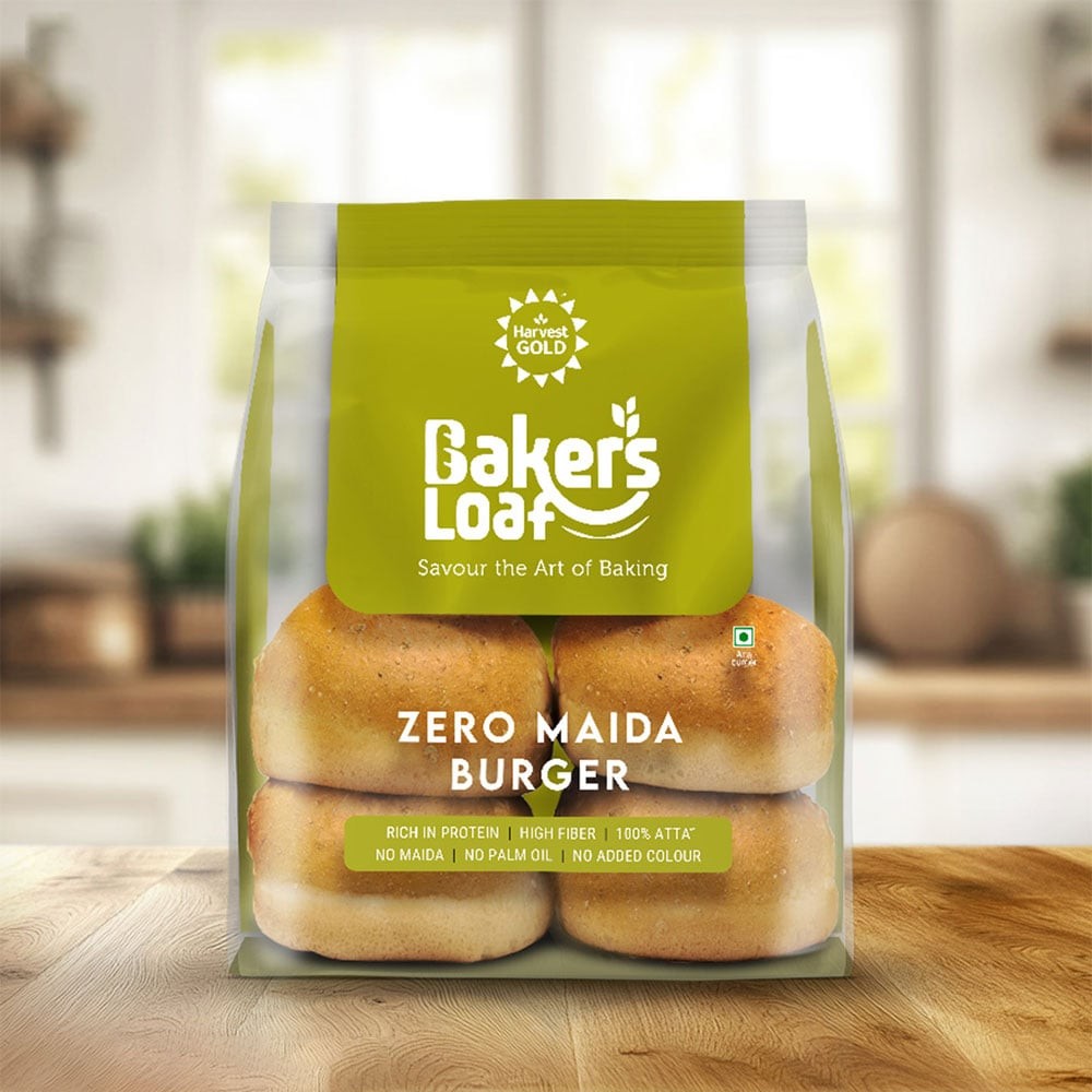 Baker's Loaf Zero Maida Burger Bun by Harvest Gold
