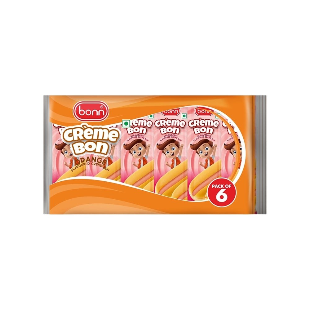Bonn Orange Flavoured Cream Bun /Crème Bon