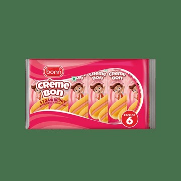 Bonn Strawberry Flavour Cream Bun