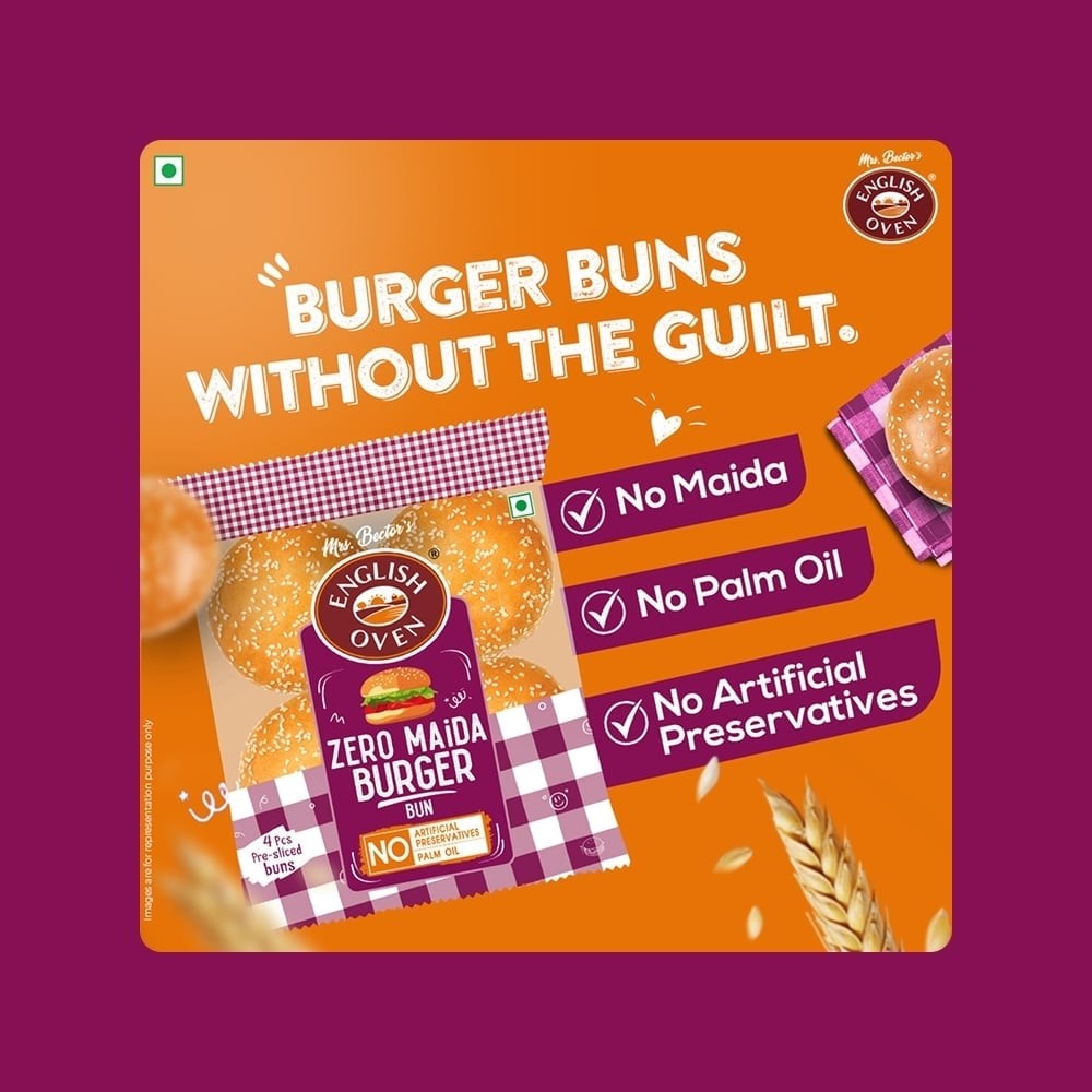 English Oven Zero Maida Burger Bun