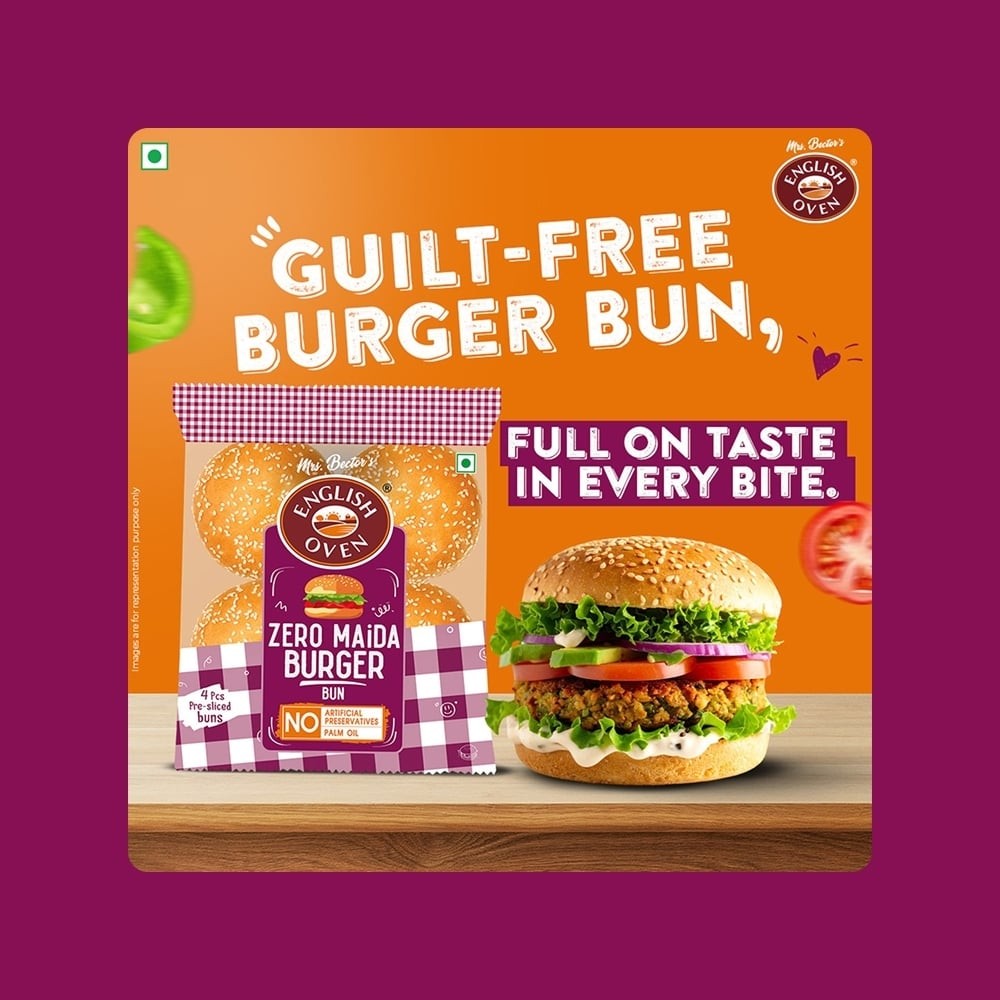 English Oven Zero Maida Burger Bun