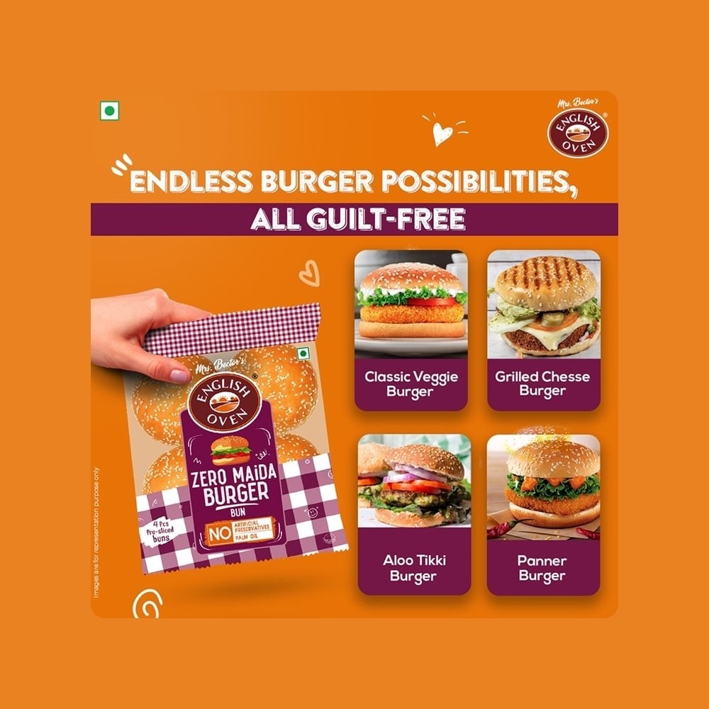 English Oven Zero Maida Burger Bun