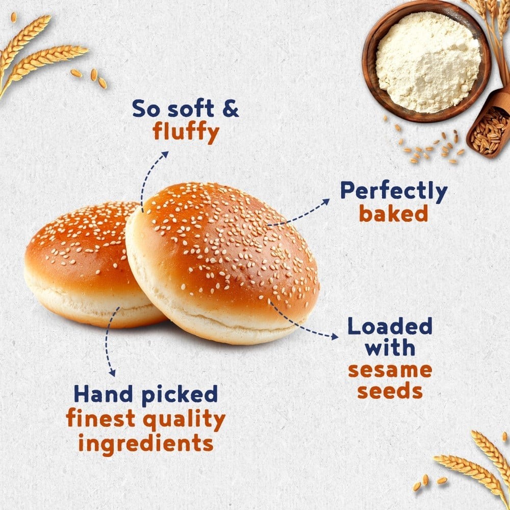 Harvest Gold Burger Bun