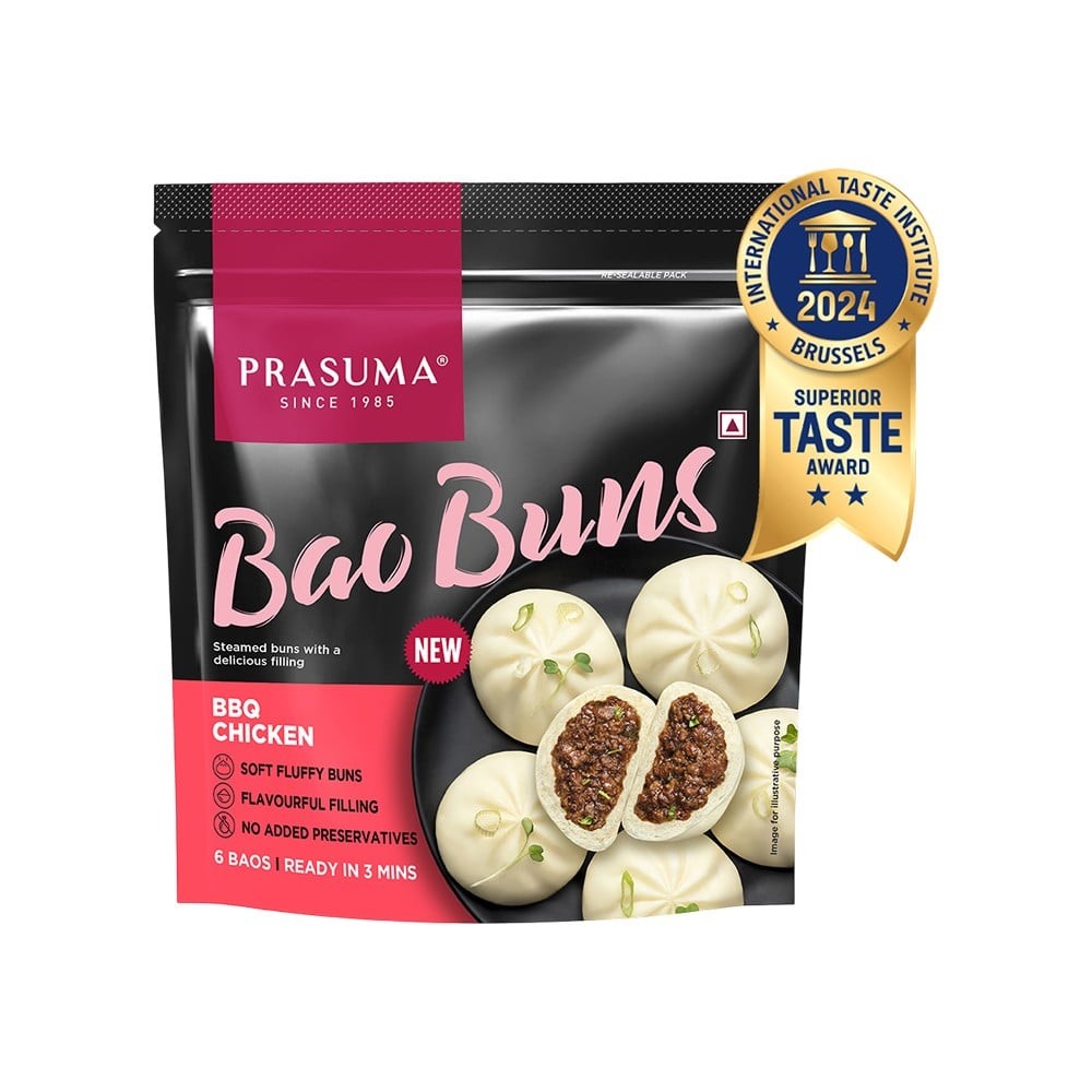 Prasuma Bao Bun BBQ Chicken (6 Baos) - Frozen