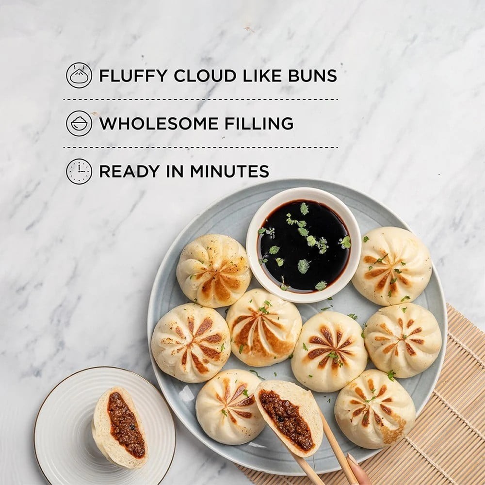 Prasuma Bao Bun BBQ Chicken (6 Baos) - Frozen