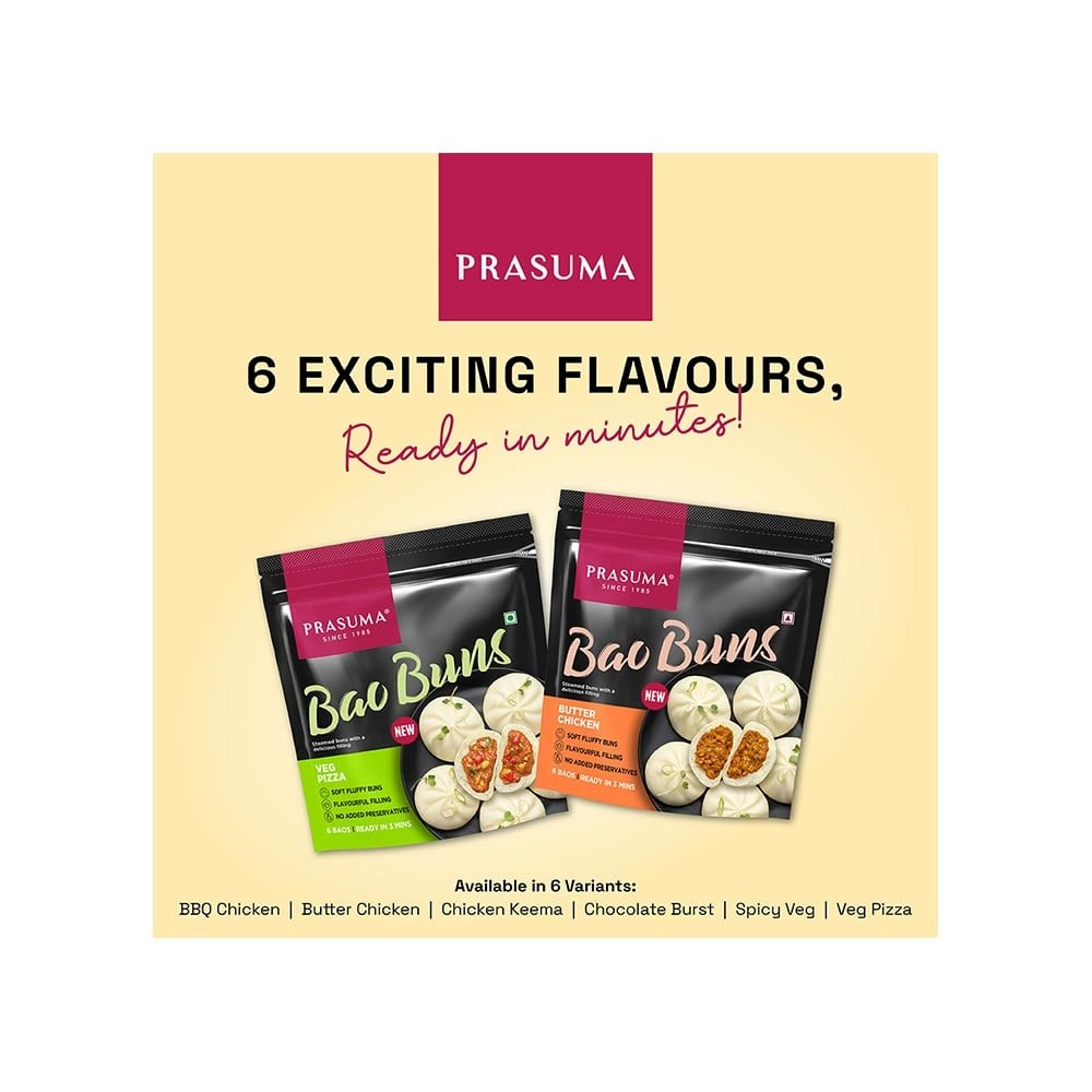Prasuma Bao Bun Chocolate Burst (2 Baos) - Frozen