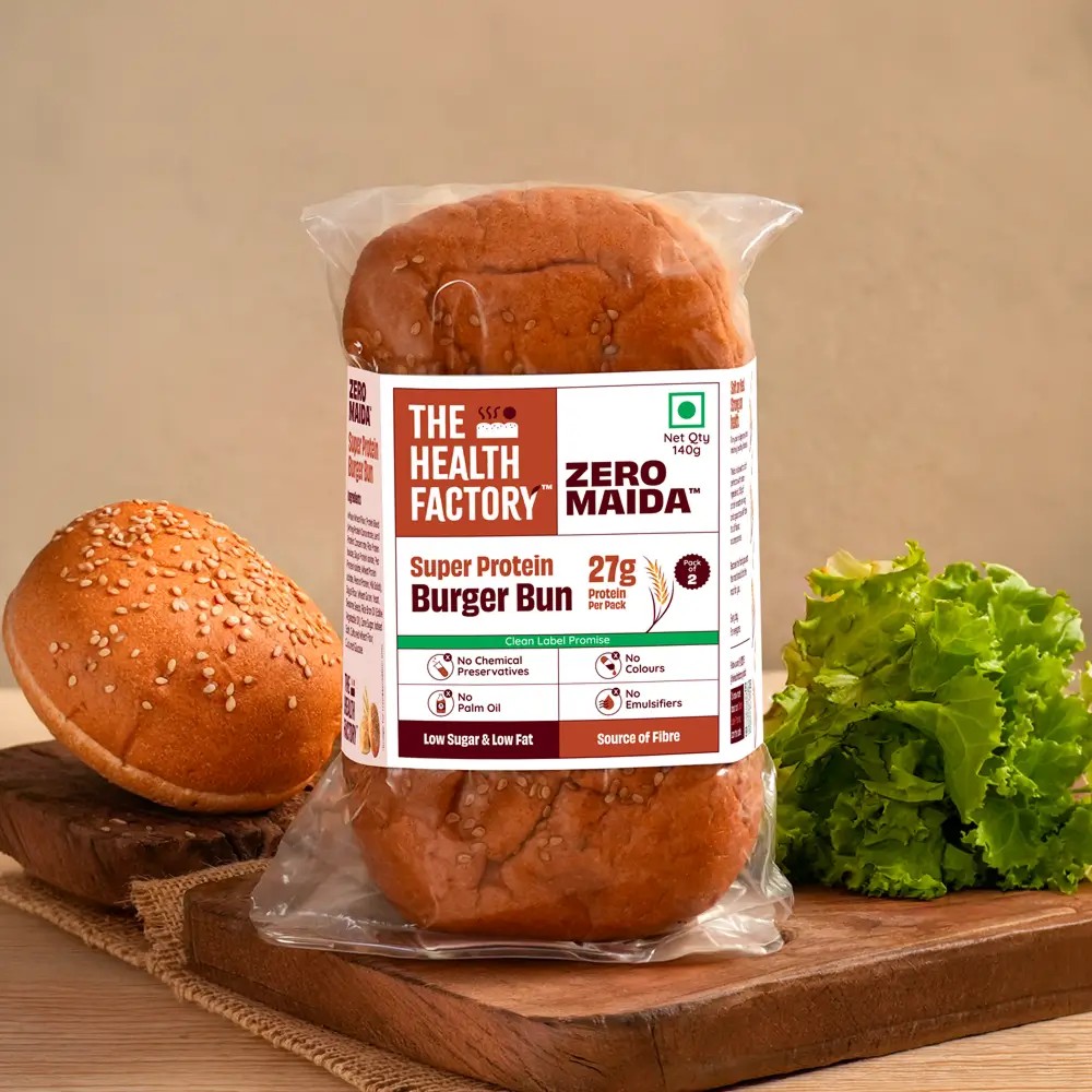 The Health Factory Zero Maida Protein Burger Bun