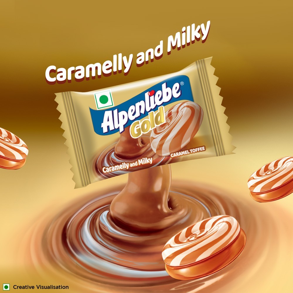Alpenliebe Gold Caramel Candy (90 Pieces)