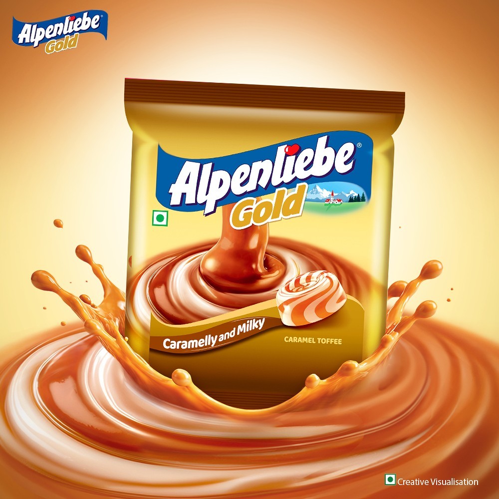 Alpenliebe Gold Caramel Candy (90 Pieces)
