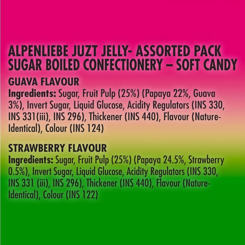 Alpenliebe Juzt Jelly - Assorted Birthday Jelly Candy