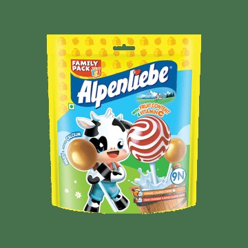 Alpenliebe Pop Caramel & Strawberry Lollipop Family Pack