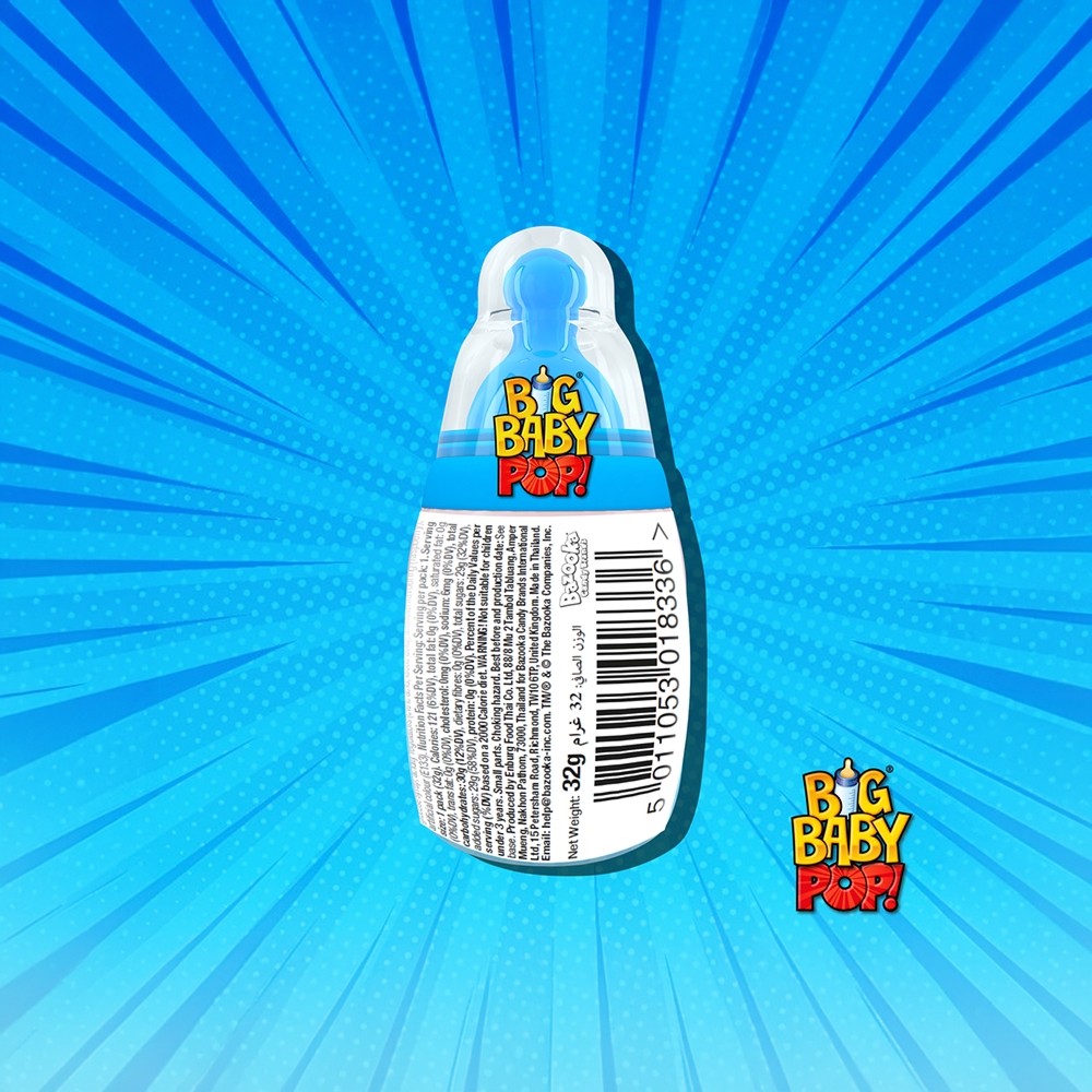 Bazooka Big Baby Lollipop Candy