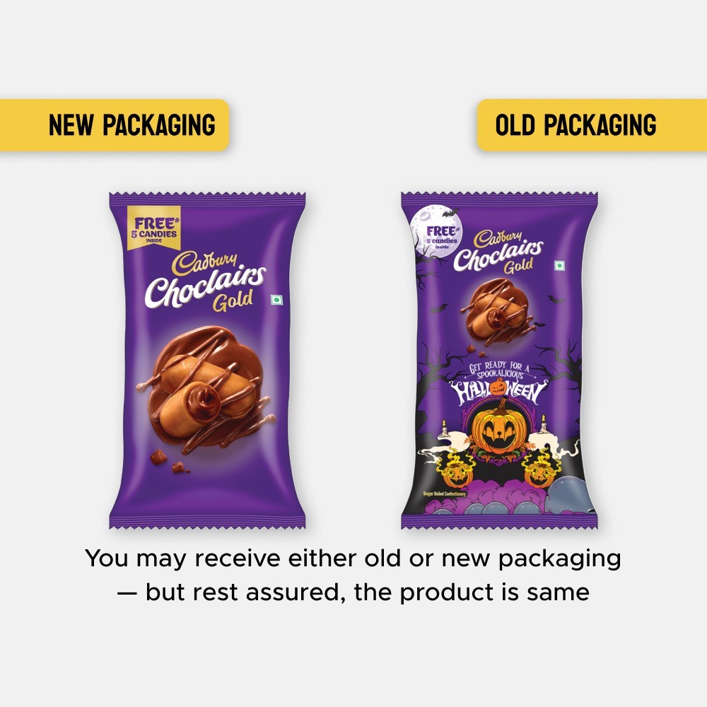 Cadbury Choclairs Gold Eclair Candy Pack