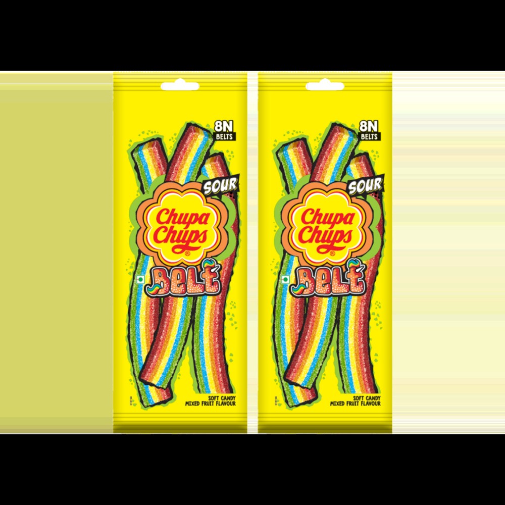 Chupa Chups Sour Belt Mixed Fruit Sour Candy
