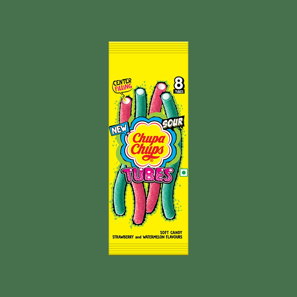 Chupa Chups Strawberry And Watermelon Soft Sour Candy