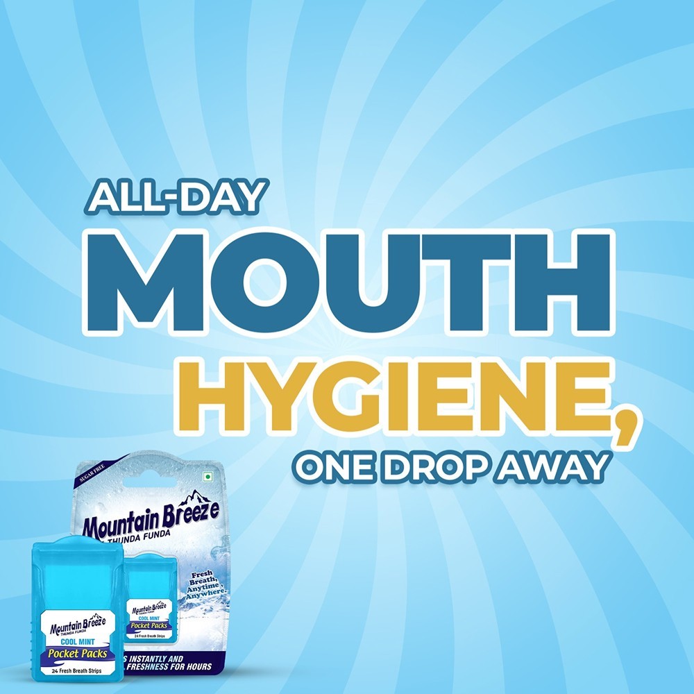 Mountain Breeze Sugar - Free Coolmint Breath Strips