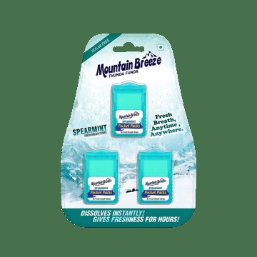 Mountain Breeze Sugar Free Spearmint Breath Strips