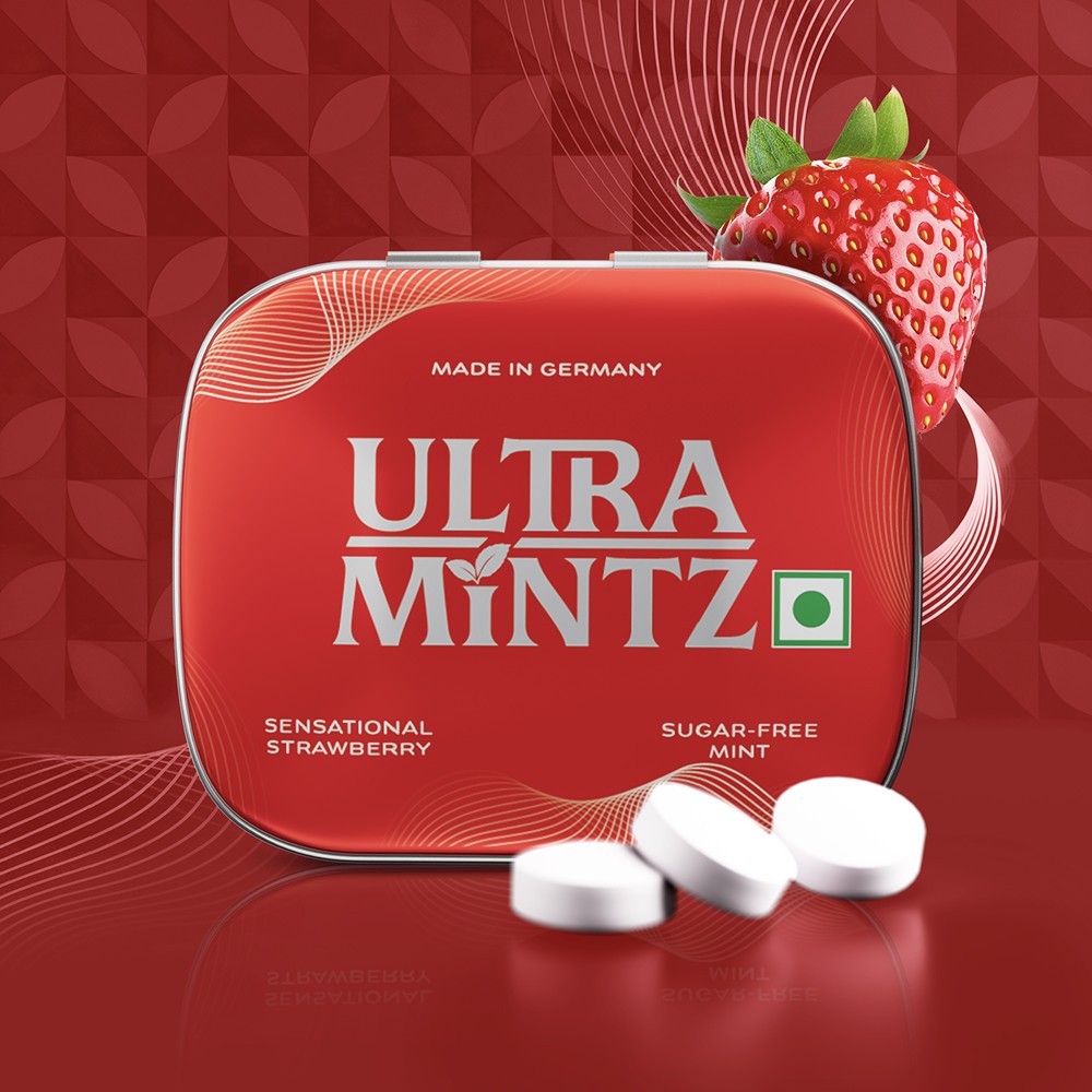 Ultra Mintz Sugar Free Mint Candies Sensational Strawberry
