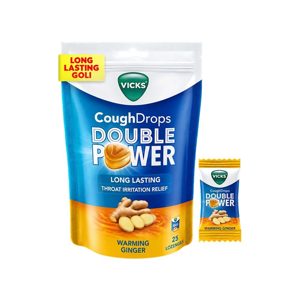 Vicks Cough Drops Double Power - Ginger