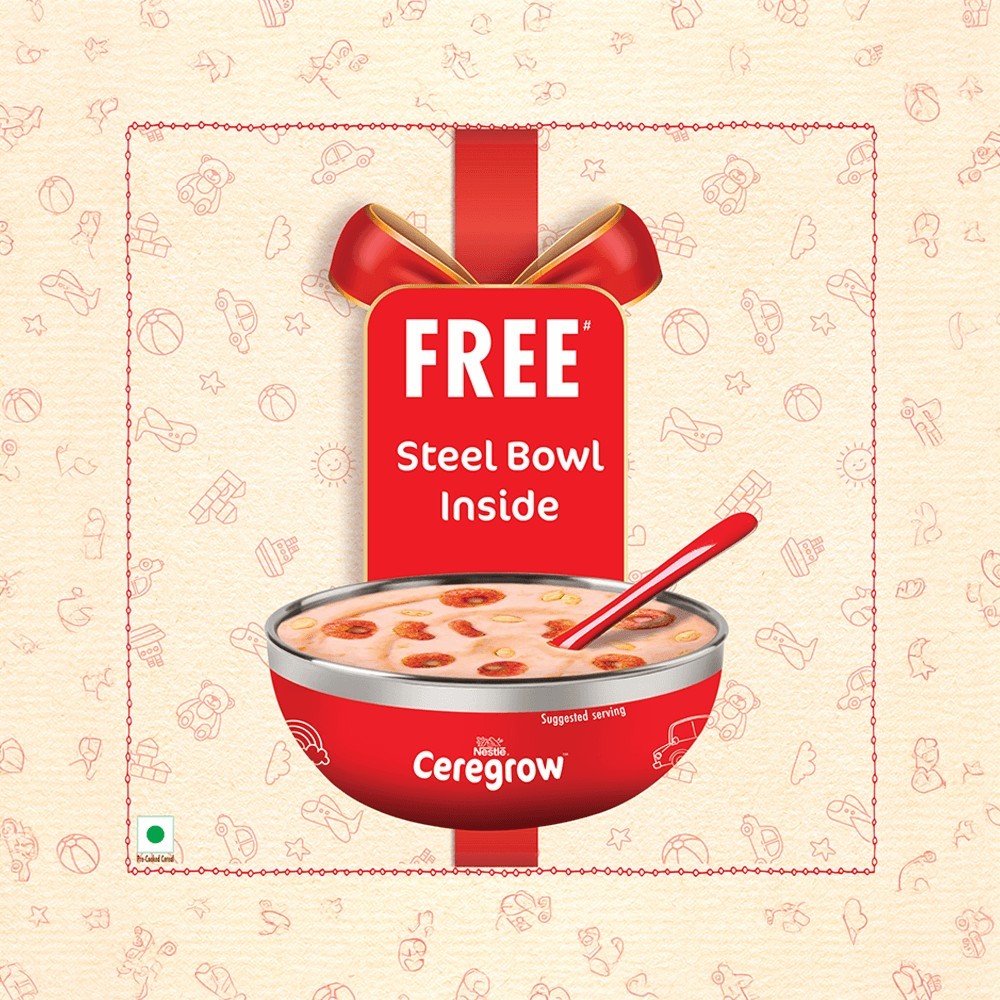 Ceregrow Multigrain Baby Cereal with Free Steel Bowl