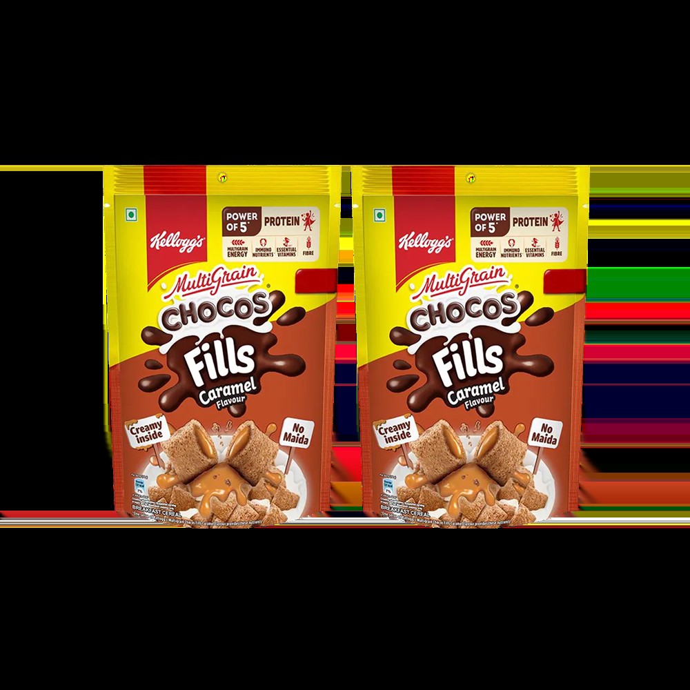 Kellogg's Choco Fills Kids Cereal (Caramel Flavour) - Pack of 2