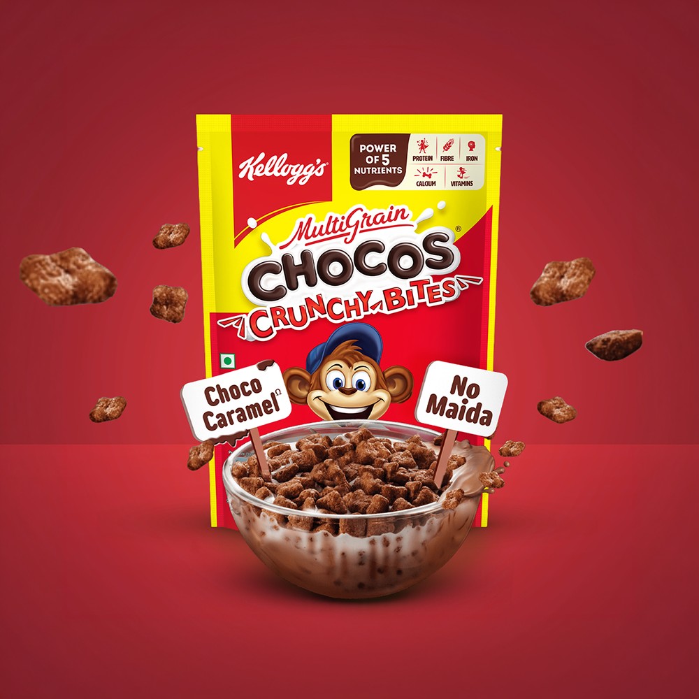 Kellogg's Multigrain Chocos Crunchy Bites Kids Cereal