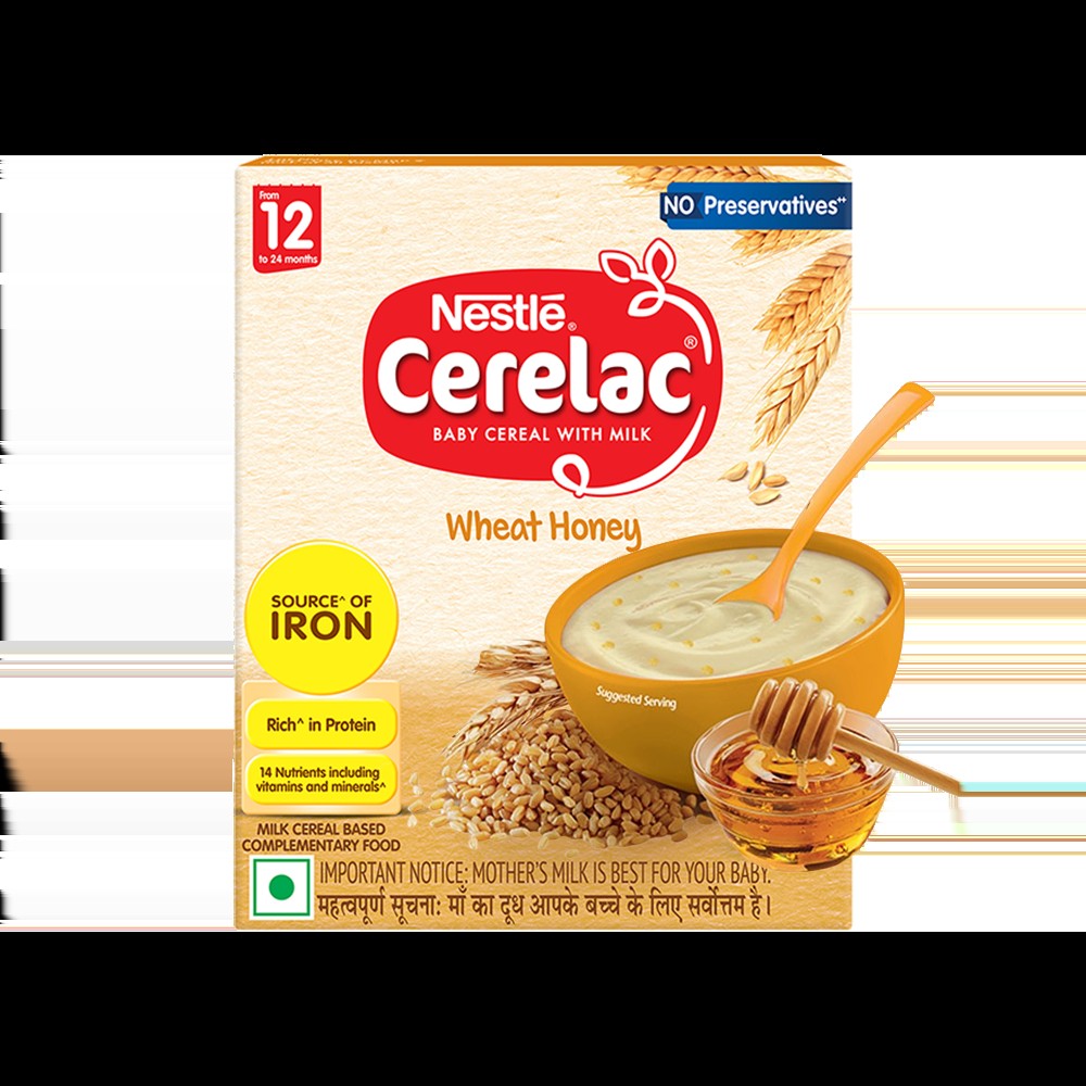 Nestle Cerelac Wheat Honey Baby Cereal (12 - 24 Months)