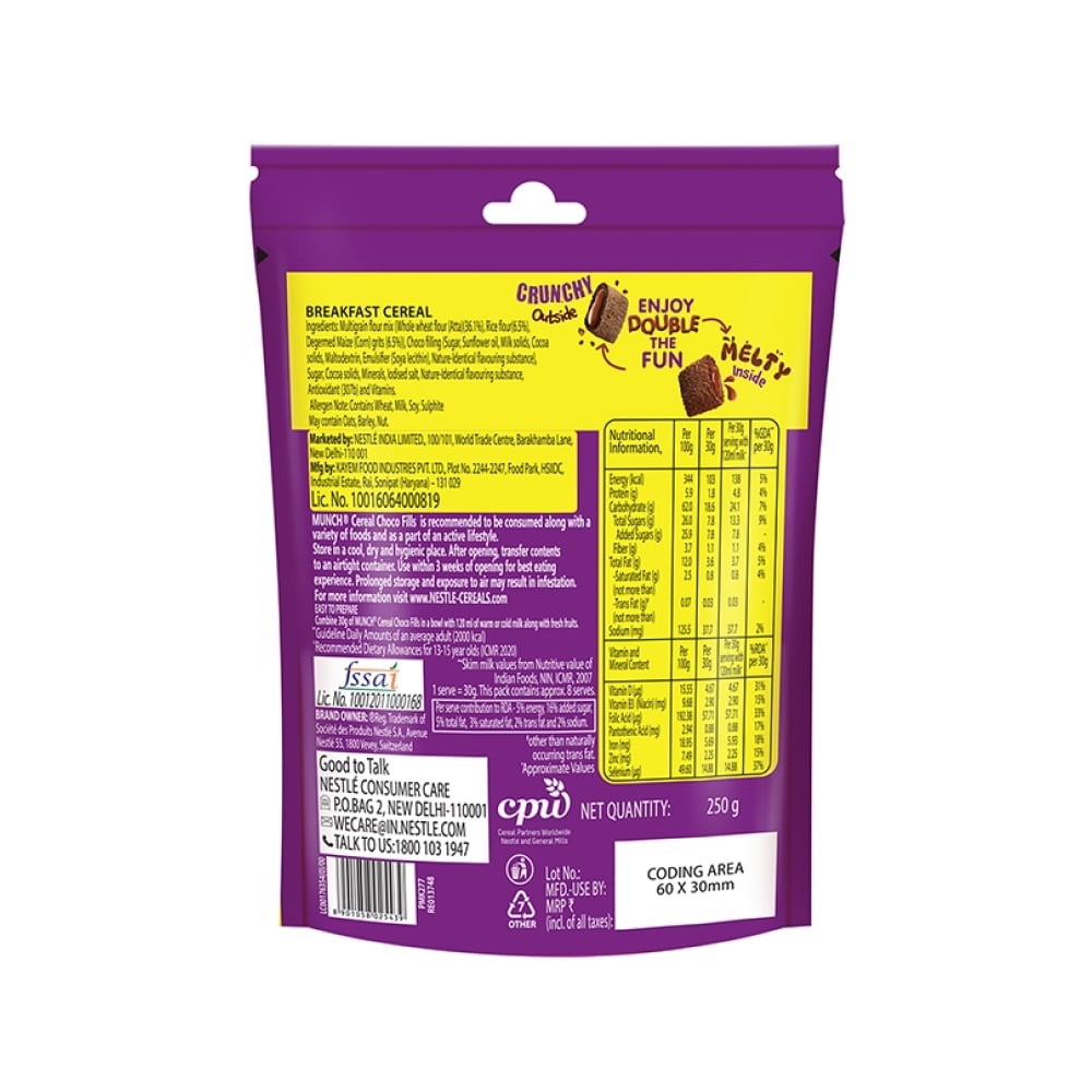 Nestle Munch Choco Fills Breakfast Cereal