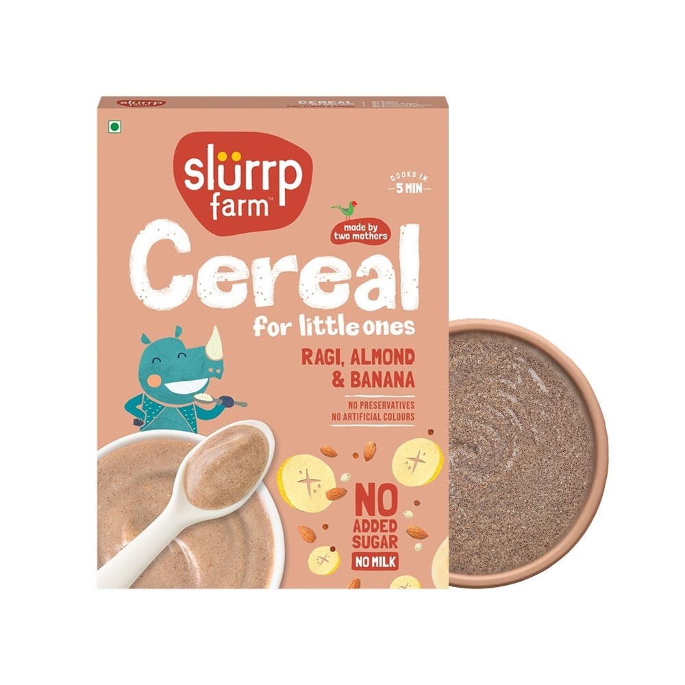 Slurrp Farm Ragi, Almond & Banana Baby Cereal
