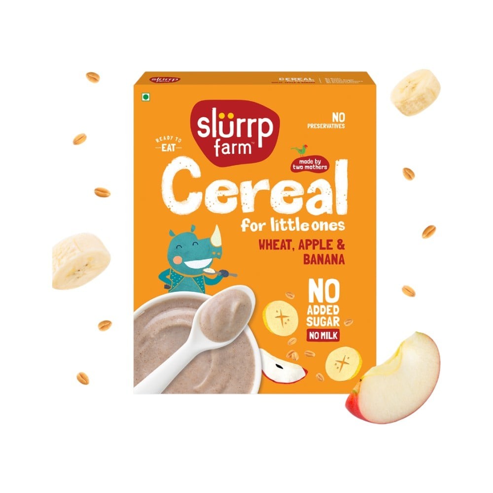 Slurrp Farm Wheat, Apple & Banana Kids Cereal