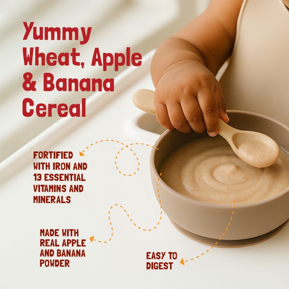 Slurrp Farm Wheat, Apple & Banana Kids Cereal
