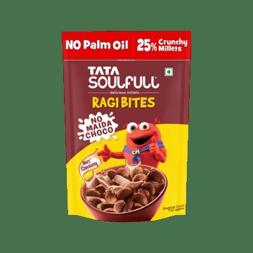 Tata Soulfull Ragi Bites Choco 7 Grains Kids Breakfast Cereal (No Maida)