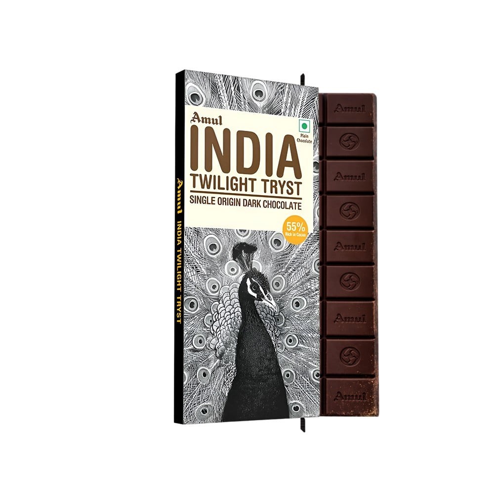 Amul India Twilight Tryst Dark Chocolate Bar (55 % Rich in Cocoa)
