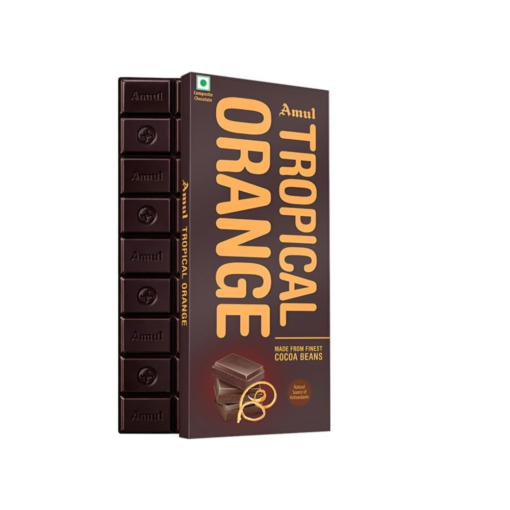 Amul Tropical Orange Dark Chocolate Bar