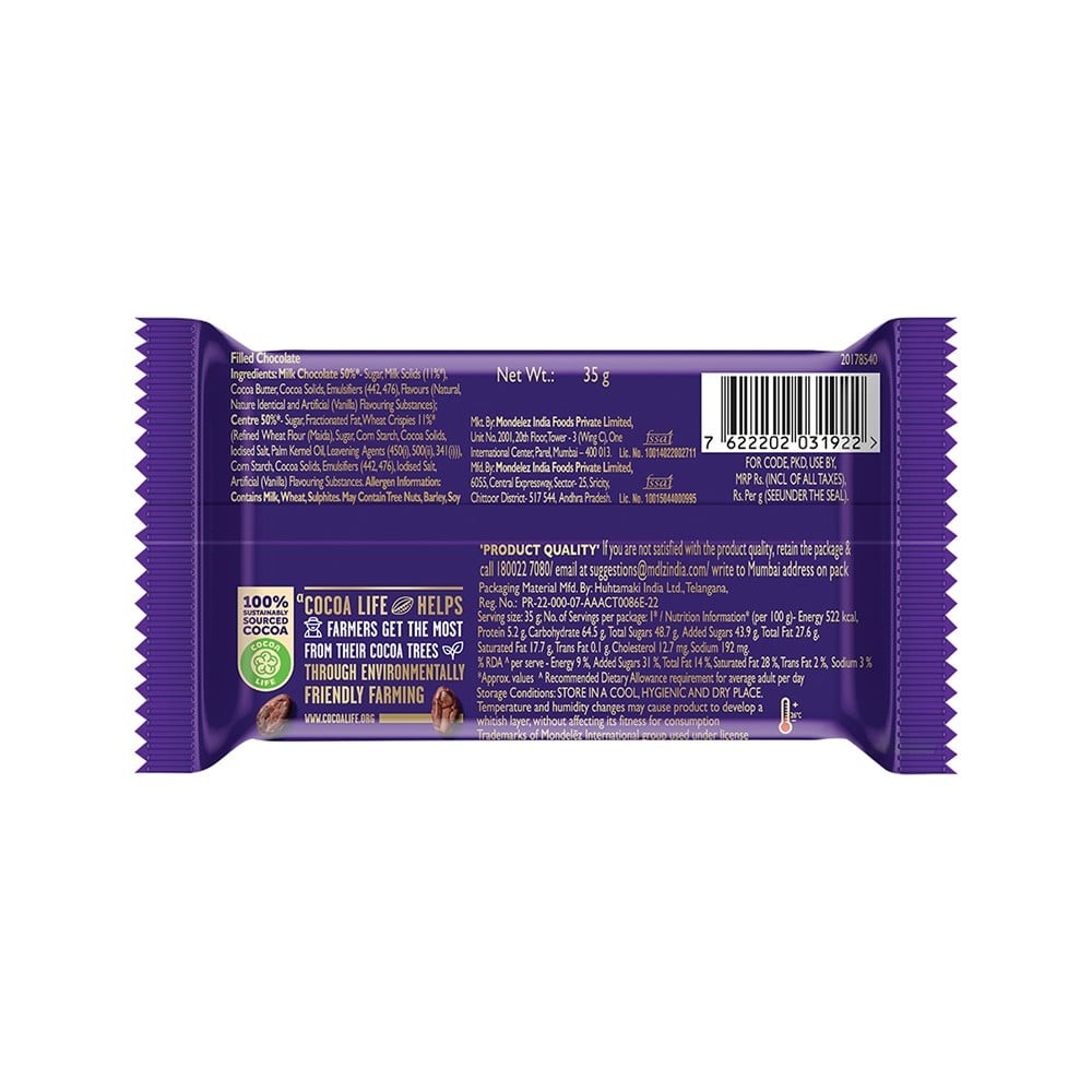 Cadbury Dairy Milk Crispello Milk Chocolate Bar
