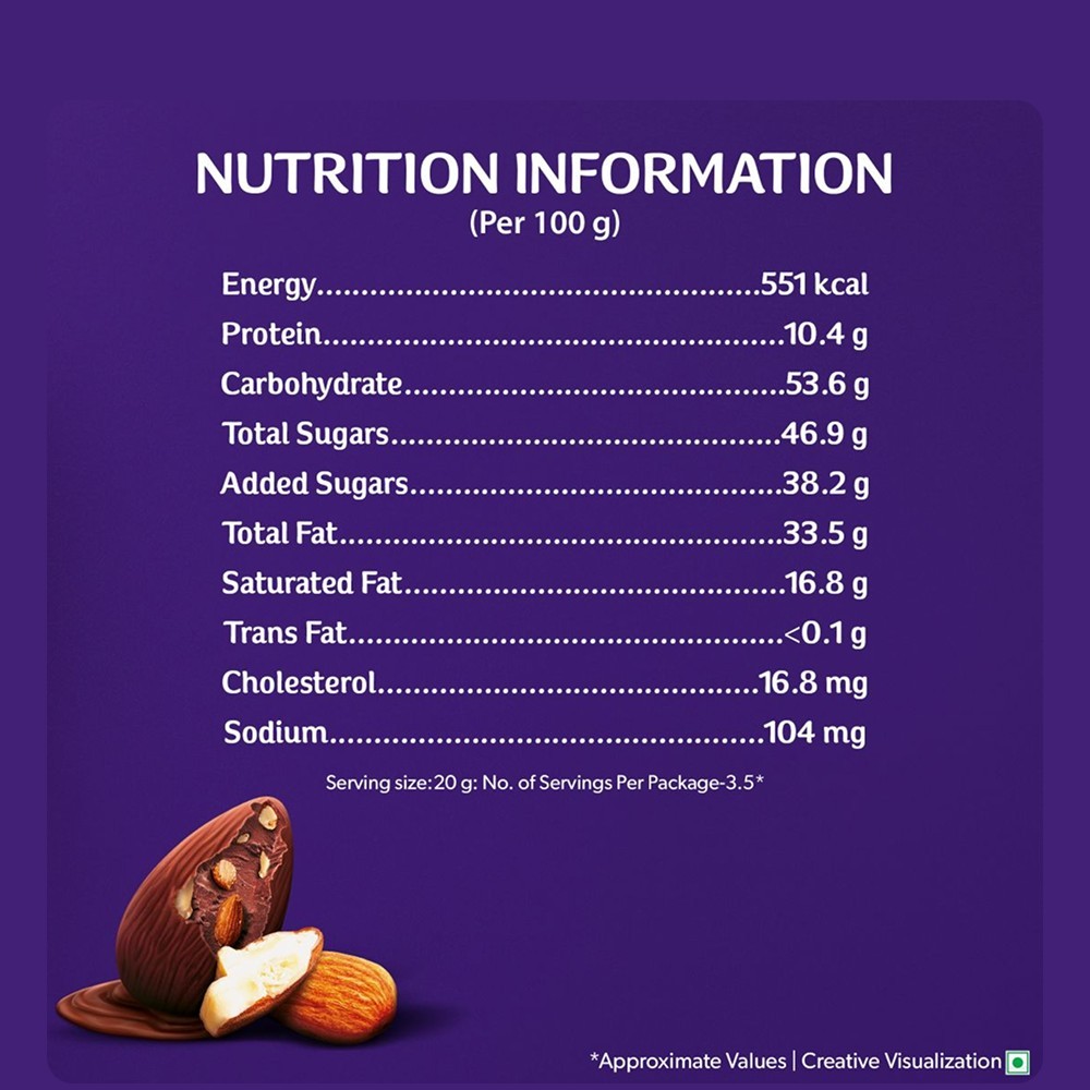 Cadbury Dairy Milk Roast Almond Milk Chocolate Bar