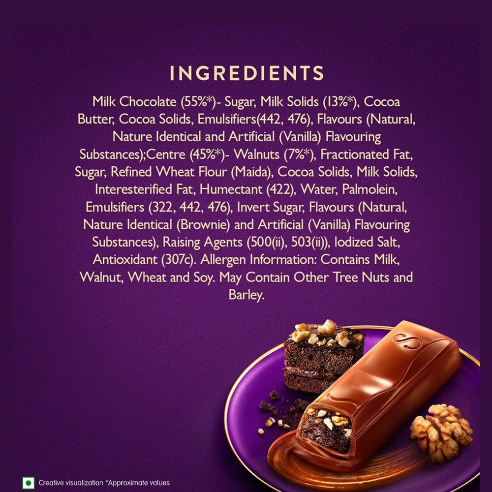 Cadbury Dairy Milk Silk Desserts Brownie Milk Chocolate Bar