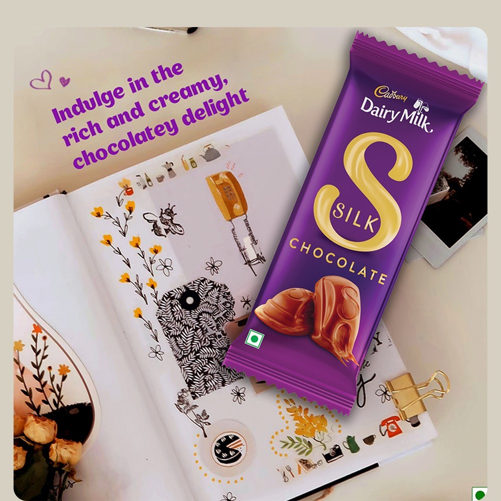 Cadbury Dairy Milk Silk Large Chocolate Bar - Pack of 2