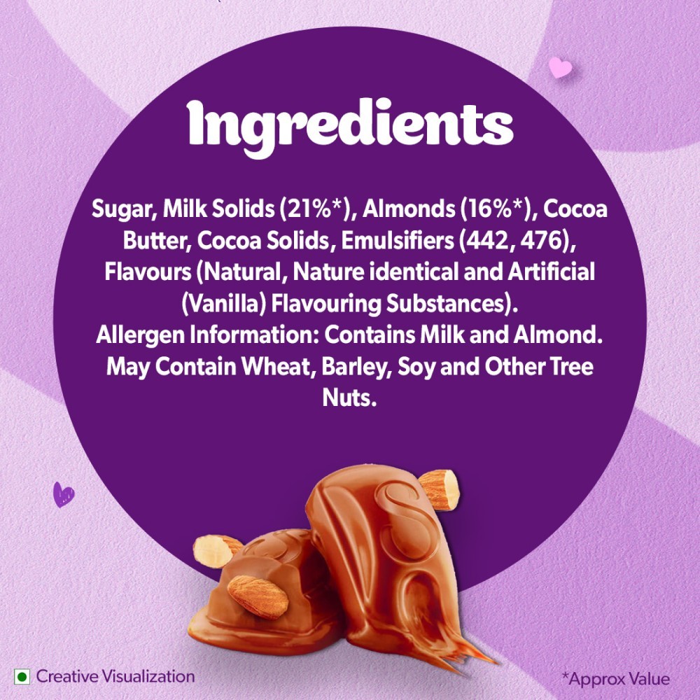Cadbury Dairy Milk Silk Roast Almond Milk Chocolate Bar