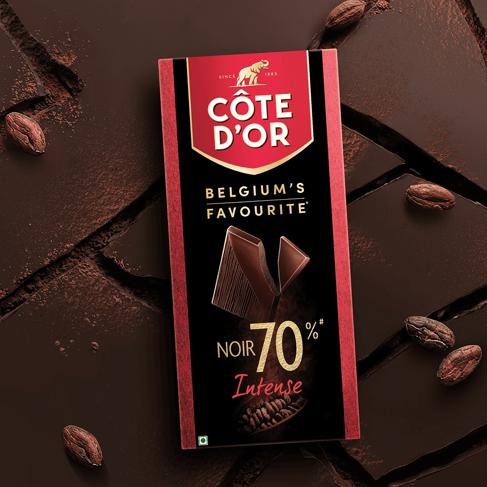 Cote D'or 70% Dark Premium Belgian Dark Chocolate Bar