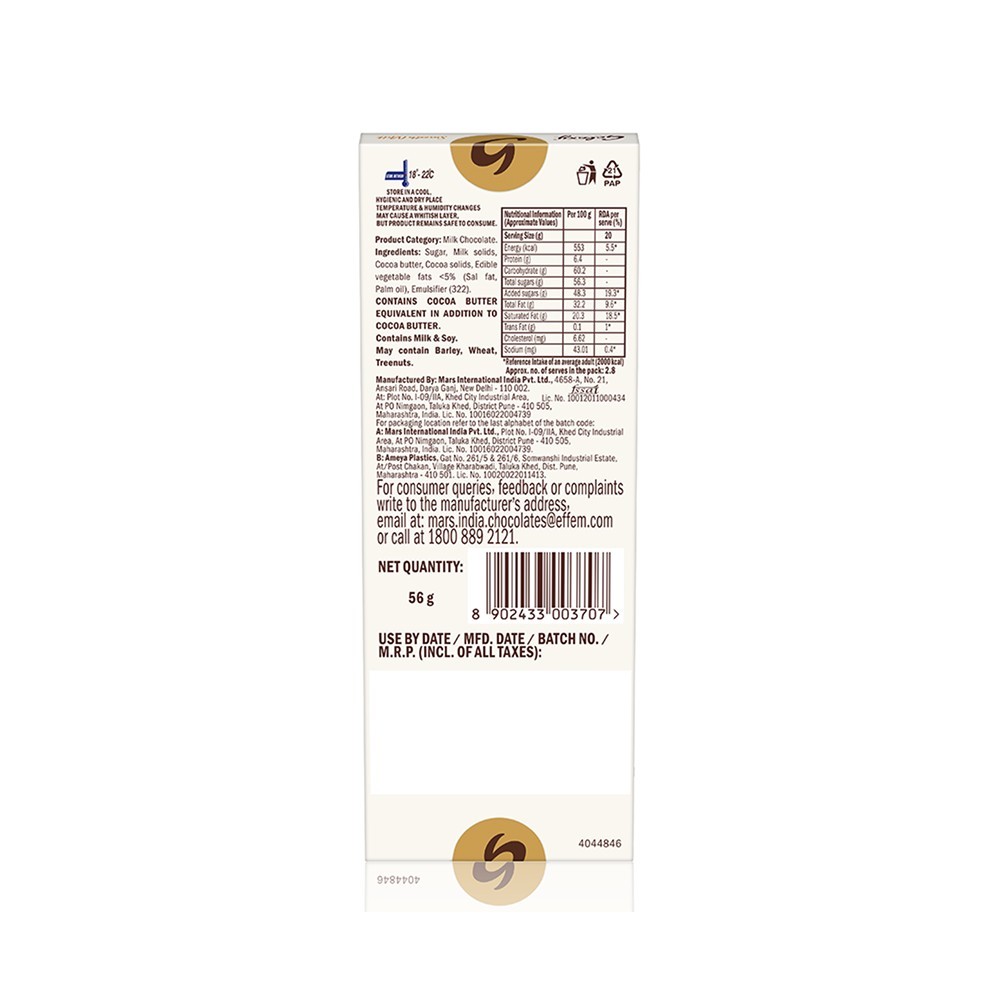 Galaxy Smooth Milk Chocolate Bar with Goodness of Milk & Cocoa