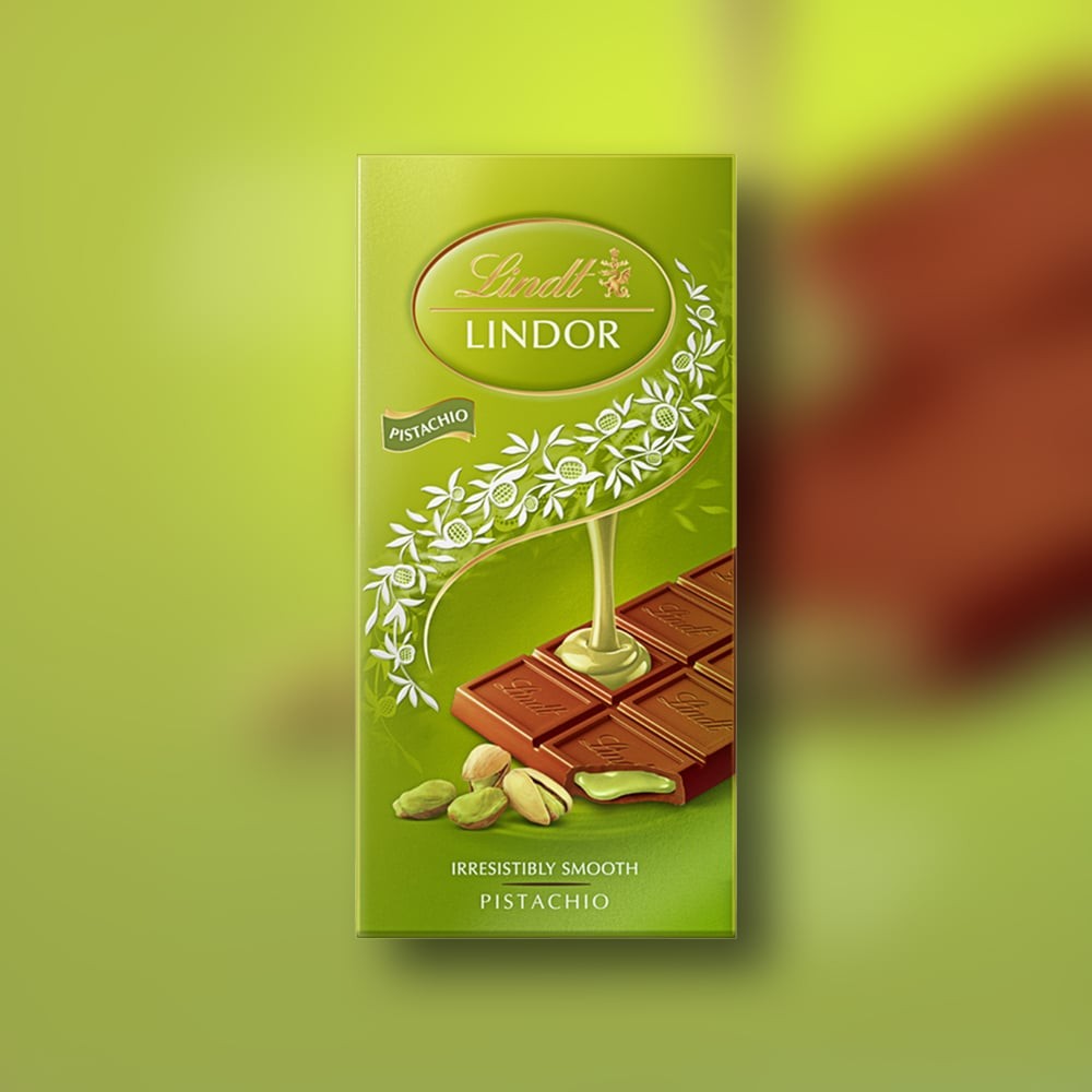 Lindt Lindor Pistachio Milk Chocolate Bar
