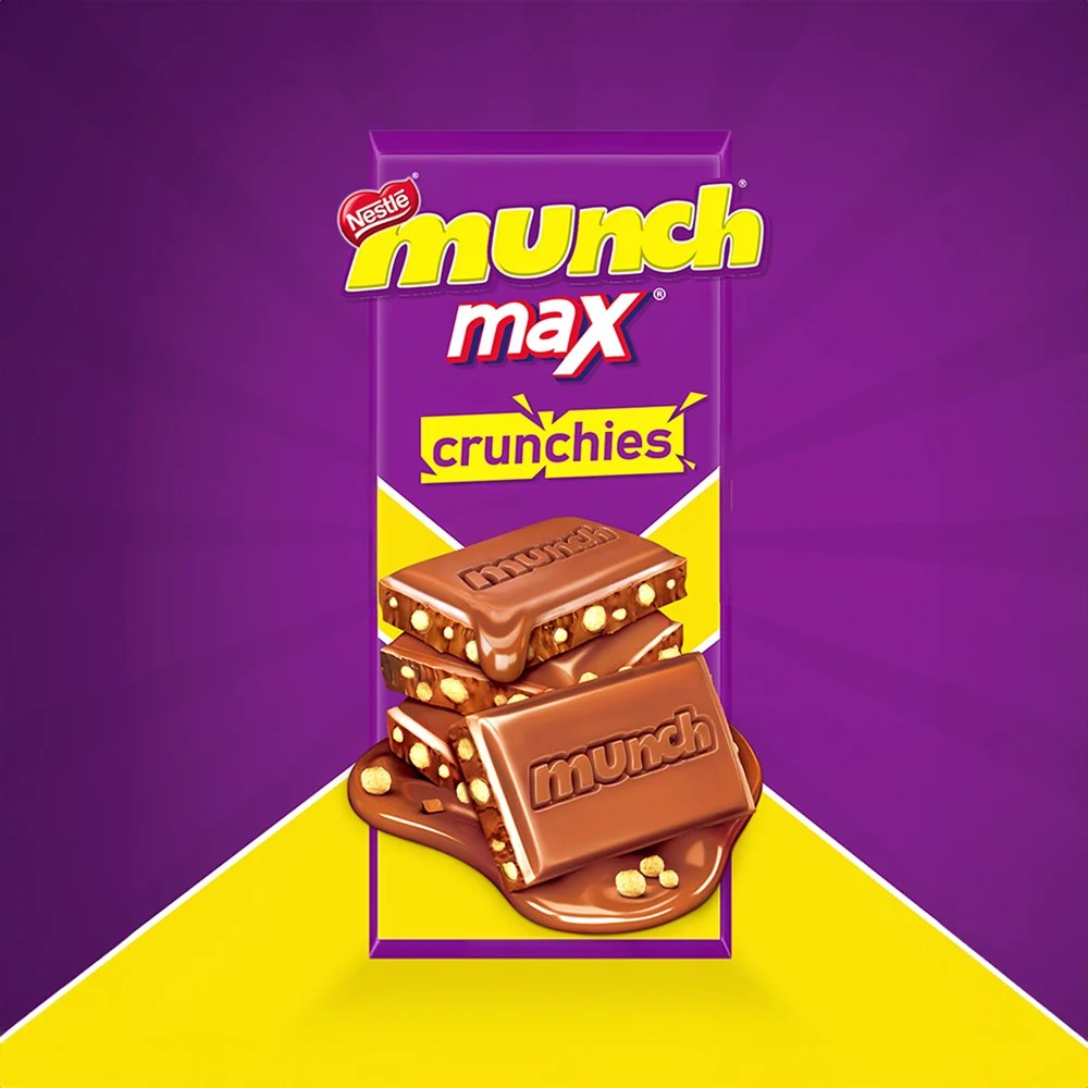 Nestle Munch Max Crunchies Chocolate Bar