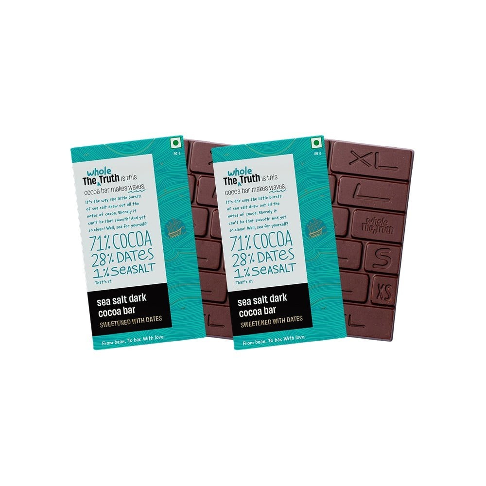 The Whole Truth Sea Salt 71% Cocoa Dark Chocolate Bar