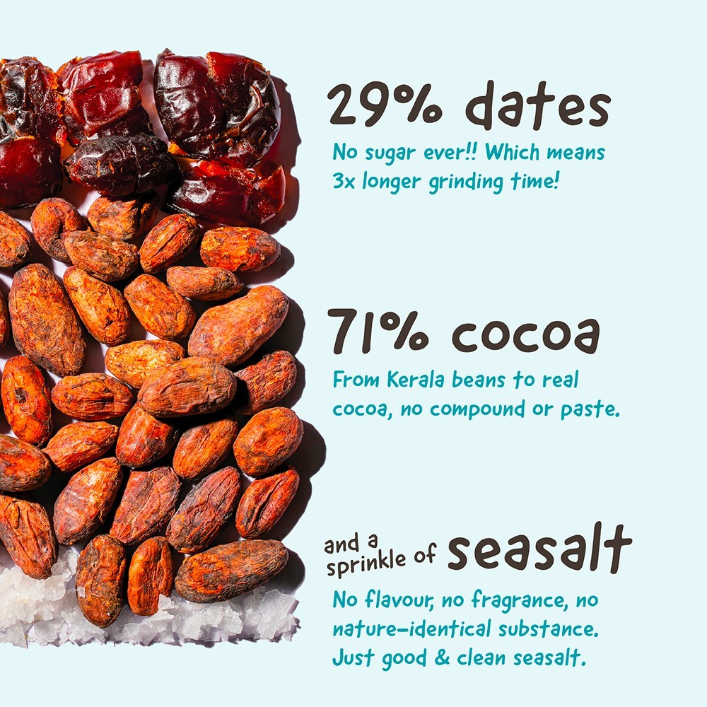 The Whole Truth Sea Salt 71% Cocoa Dark Chocolate Bar