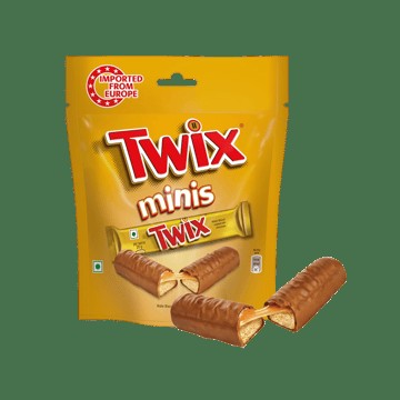 Twix Minis Cookie Caramel Wafer Filled Bar Chocolate Pack