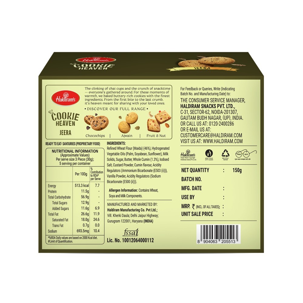 Haldiram's Heaven Jeera Bakery Cookies
