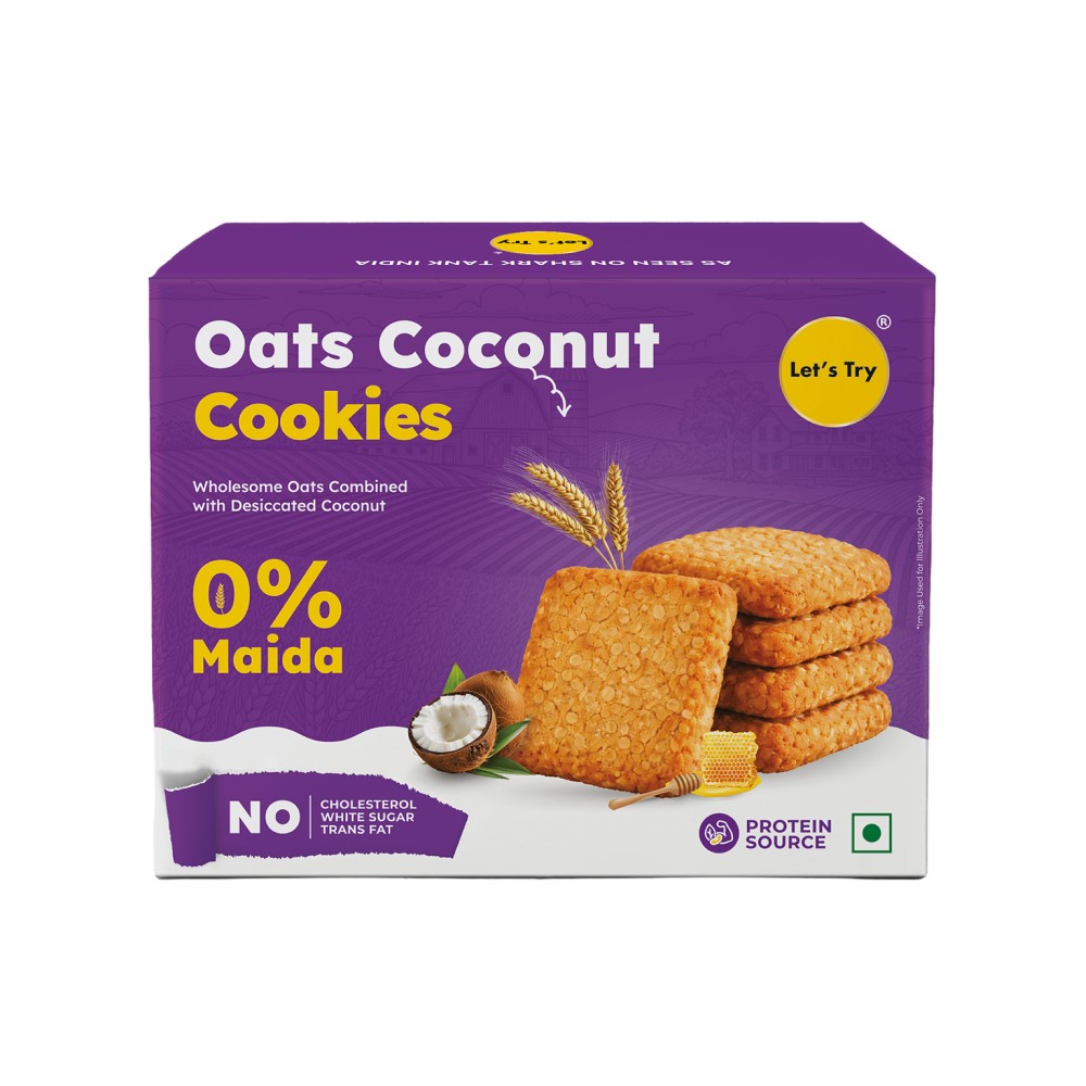 Let's Try Oats Coconut Cookies