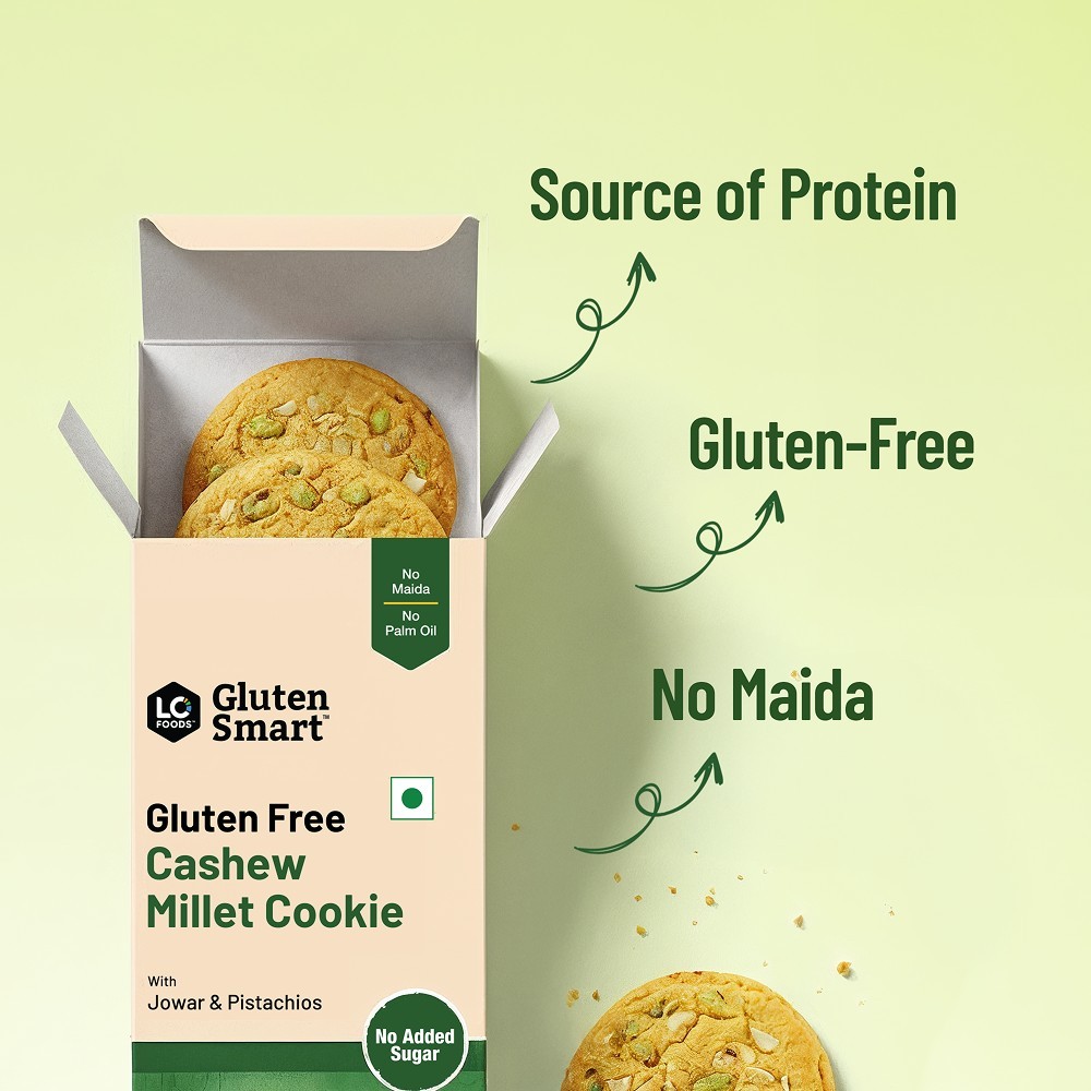 Lo Foods Gluten Free Cashew Millet Cookies (No Added Sugar)